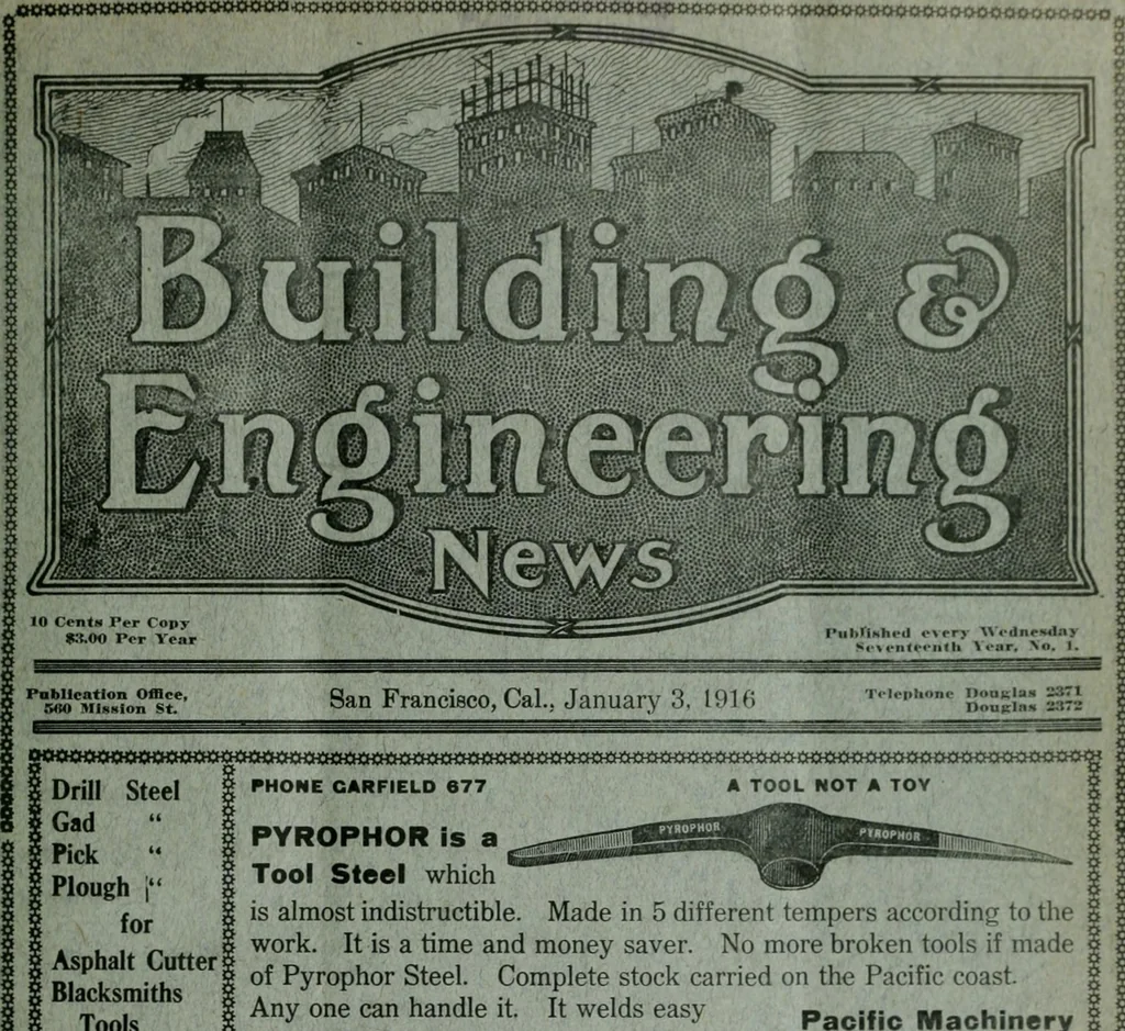 An illustration from Building & engineering news, 1914, leaf 4