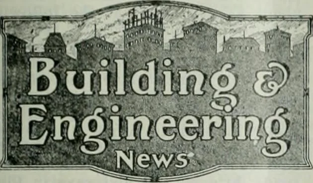 An illustration from Building & engineering news, 1914, leaf 464