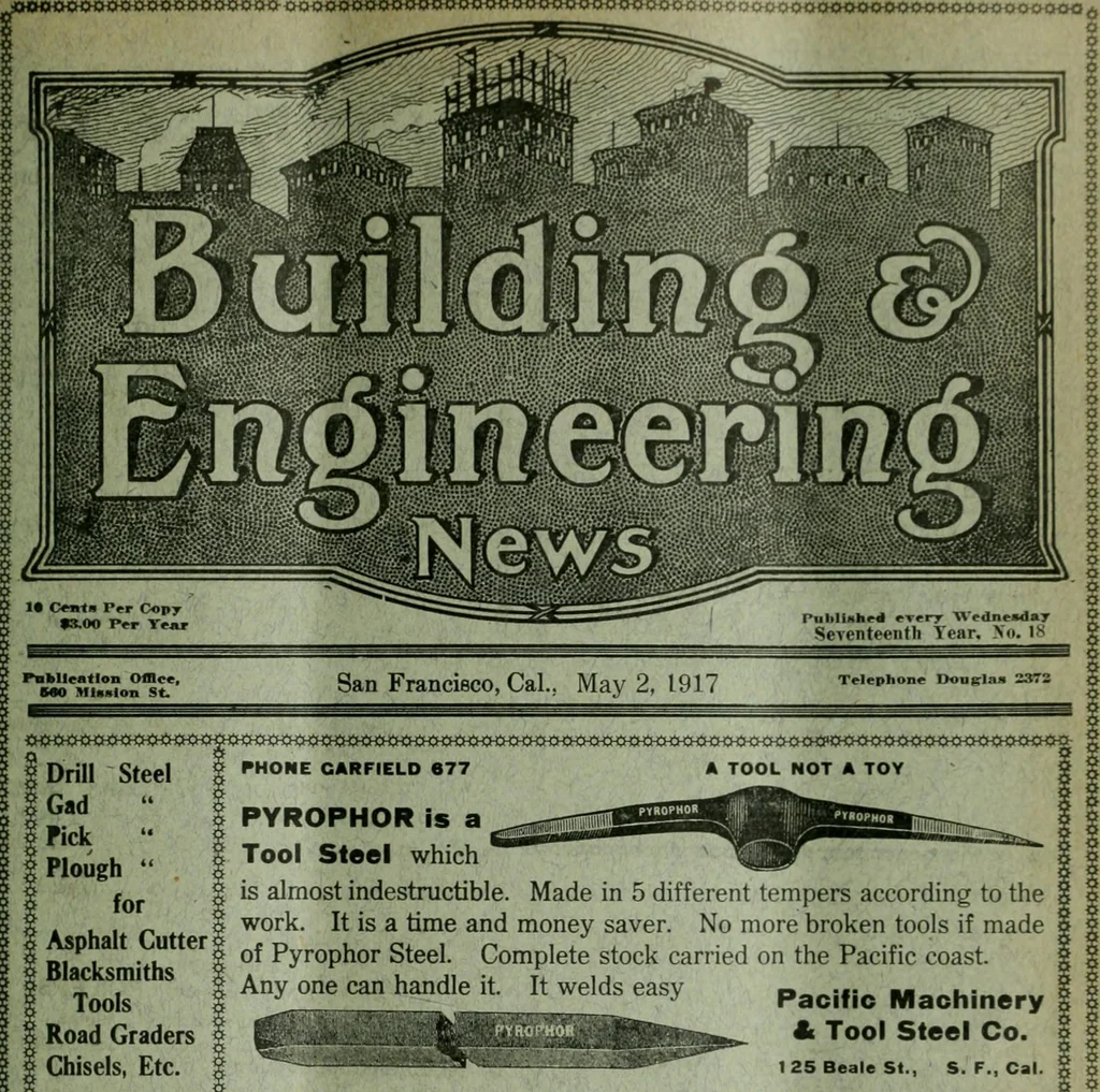 An illustration from Building & engineering news, 1914, leaf 528
