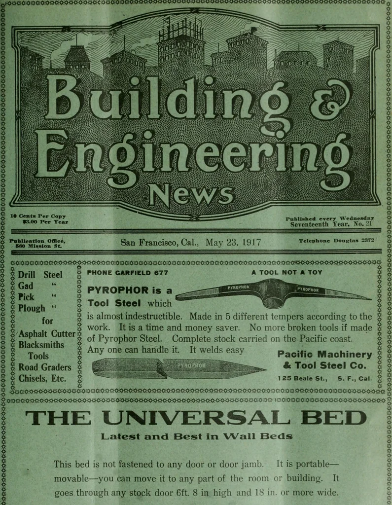 An illustration from Building & engineering news, 1914, leaf 614