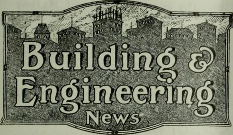 An illustration from Building & engineering news, 1914, leaf 216