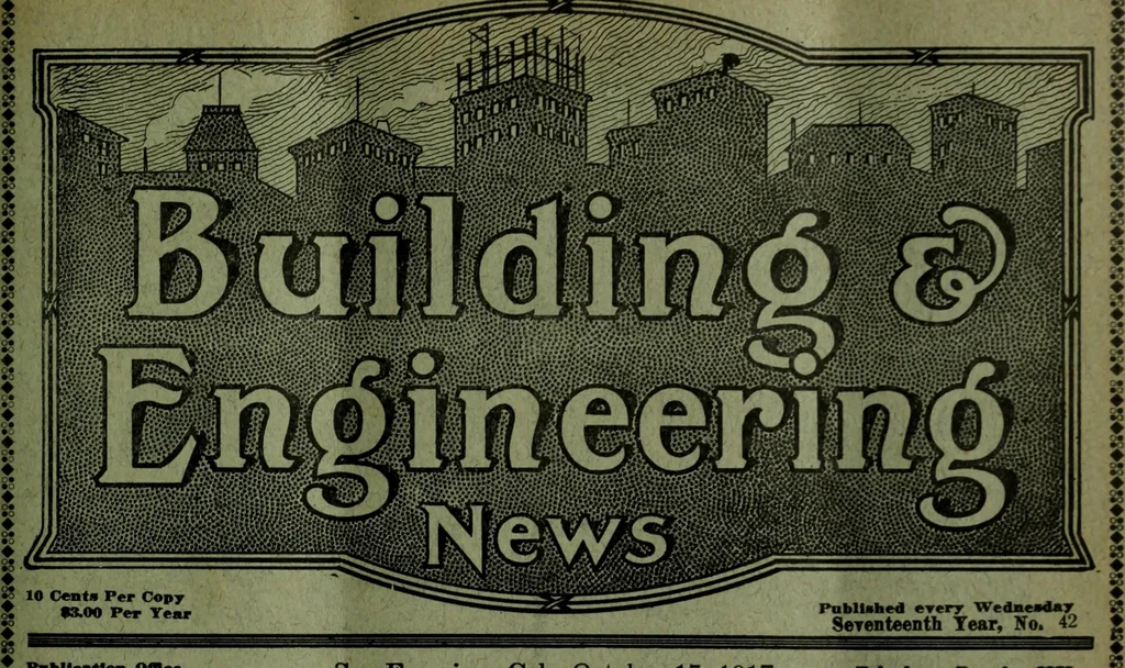 An illustration from Building & engineering news, 1914, leaf 392