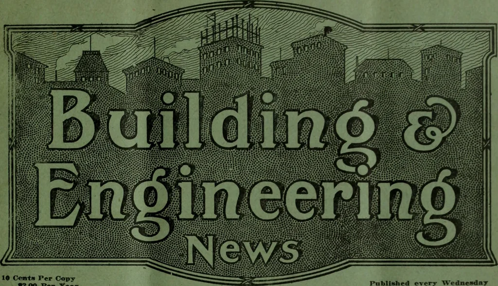 An illustration from Building & engineering news, 1914, leaf 4