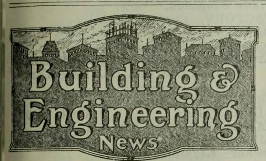 An illustration from Building & engineering news, 1914, leaf 472