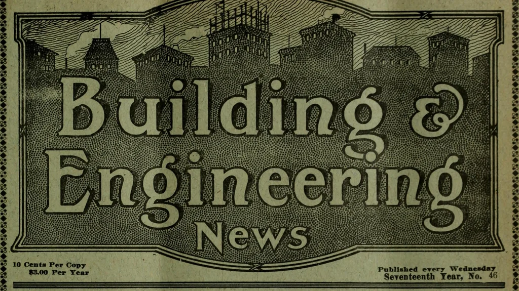 An illustration from Building & engineering news, 1914, leaf 488
