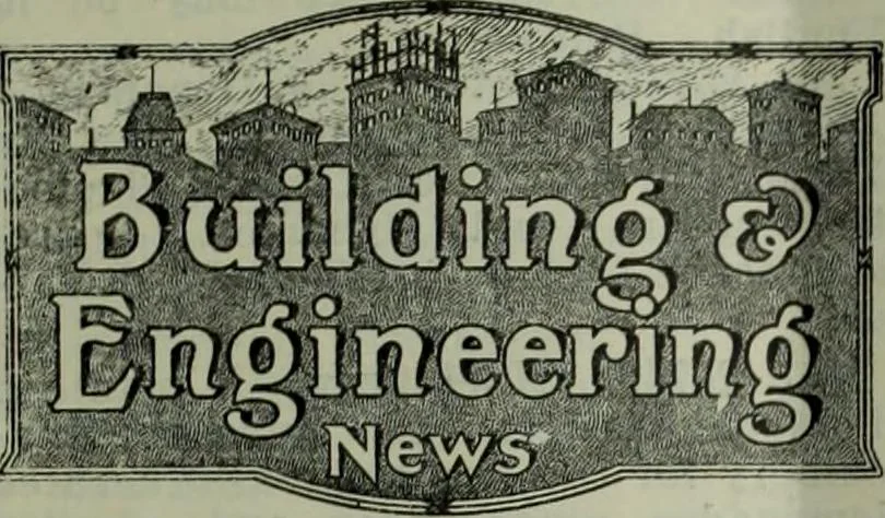 An illustration from Building & engineering news, 1914, leaf 516