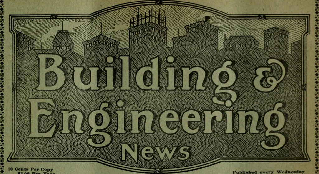 An illustration from Building & engineering news, 1914, leaf 618