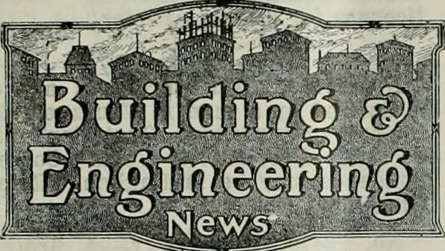 An illustration from Building & engineering news, 1914, leaf 202