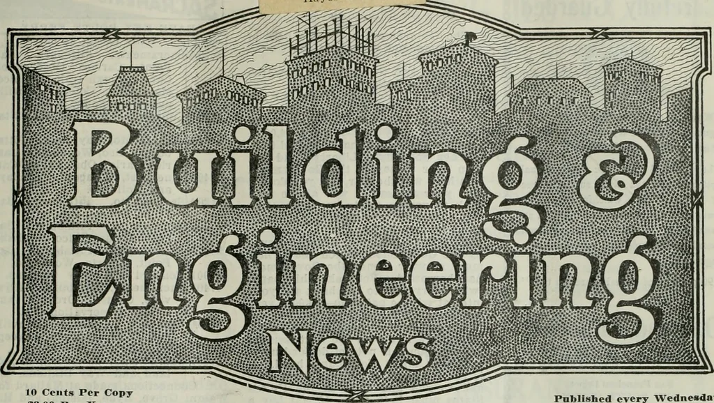 An illustration from Building & engineering news, 1914, leaf 270