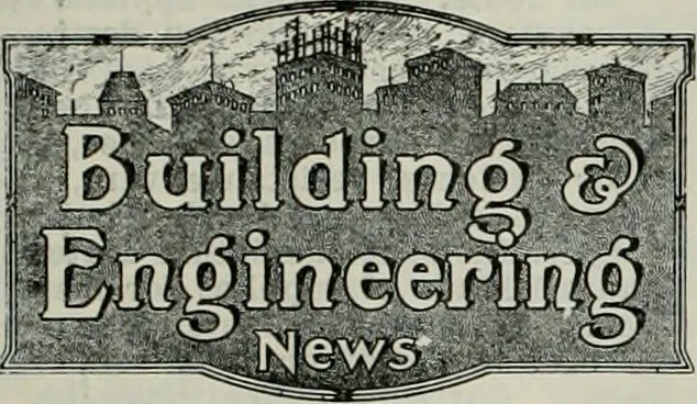 An illustration from Building & engineering news, 1914, leaf 298