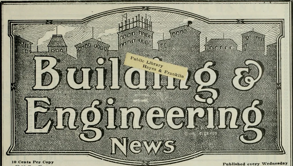 An illustration from Building & engineering news, 1914, leaf 556