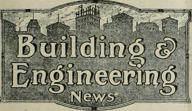 An illustration from Building & engineering news, 1914, leaf 6