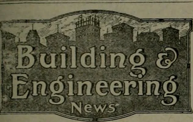 An illustration from Building & engineering news, 1914, leaf 350