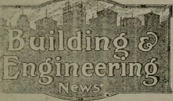 An illustration from Building & engineering news, 1914, leaf 134