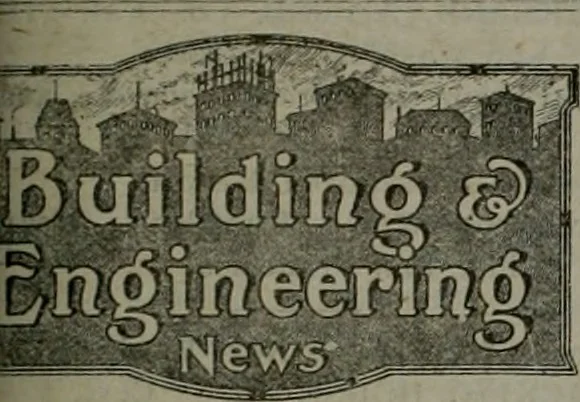 An illustration from Building & engineering news, 1914, leaf 182