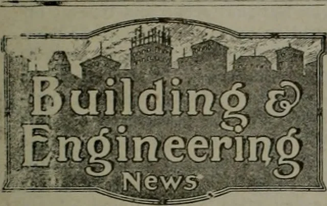 An illustration from Building & engineering news, 1914, leaf 86
