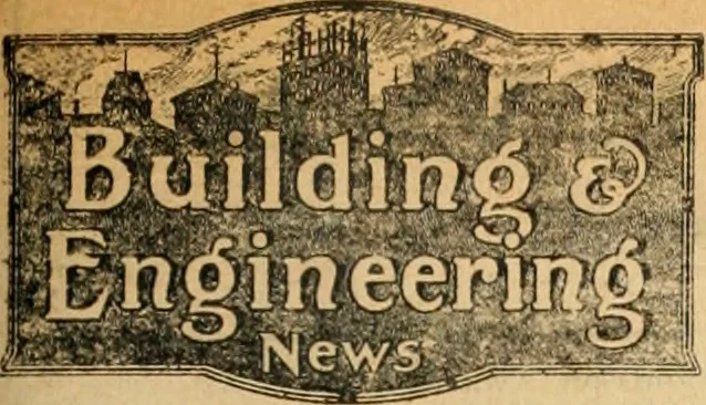 An illustration from Building & engineering news, 1914, leaf 182