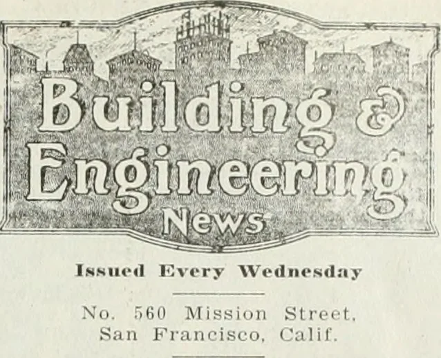 An illustration from Building & engineering news, 1914, leaf 436