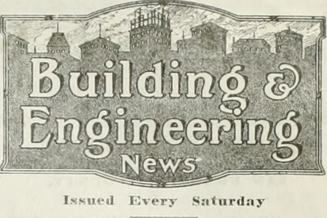 An illustration from Building & engineering news, 1914, leaf 498