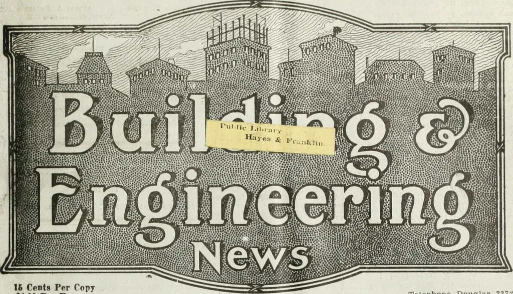 An illustration from Building & engineering news, 1914, leaf 602
