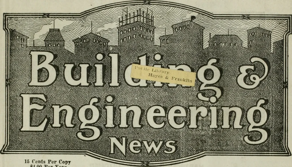 An illustration from Building & engineering news, 1914, leaf 4