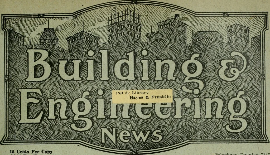 An illustration from Building & engineering news, 1914, leaf 472