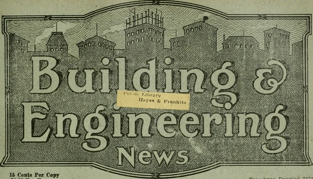 An illustration from Building & engineering news, 1914, leaf 524