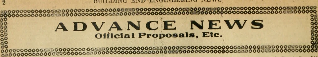 An illustration from Building & engineering news, 1914, leaf 527
