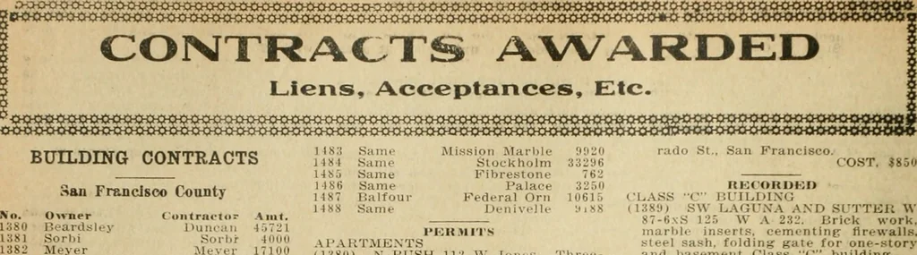 An illustration from Building & engineering news, 1914, leaf 539