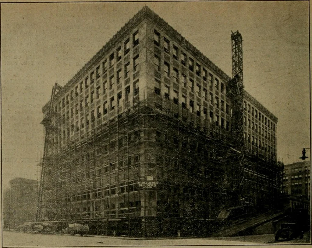 An illustration from Building & engineering news, 1914, leaf 323