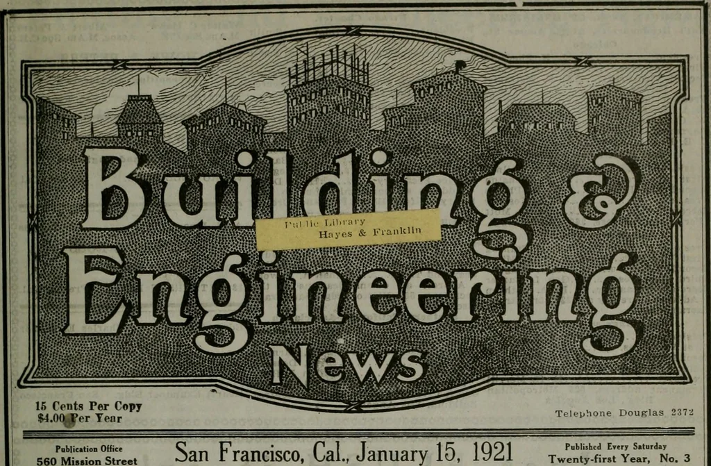 An illustration from Building & engineering news, 1914, leaf 52
