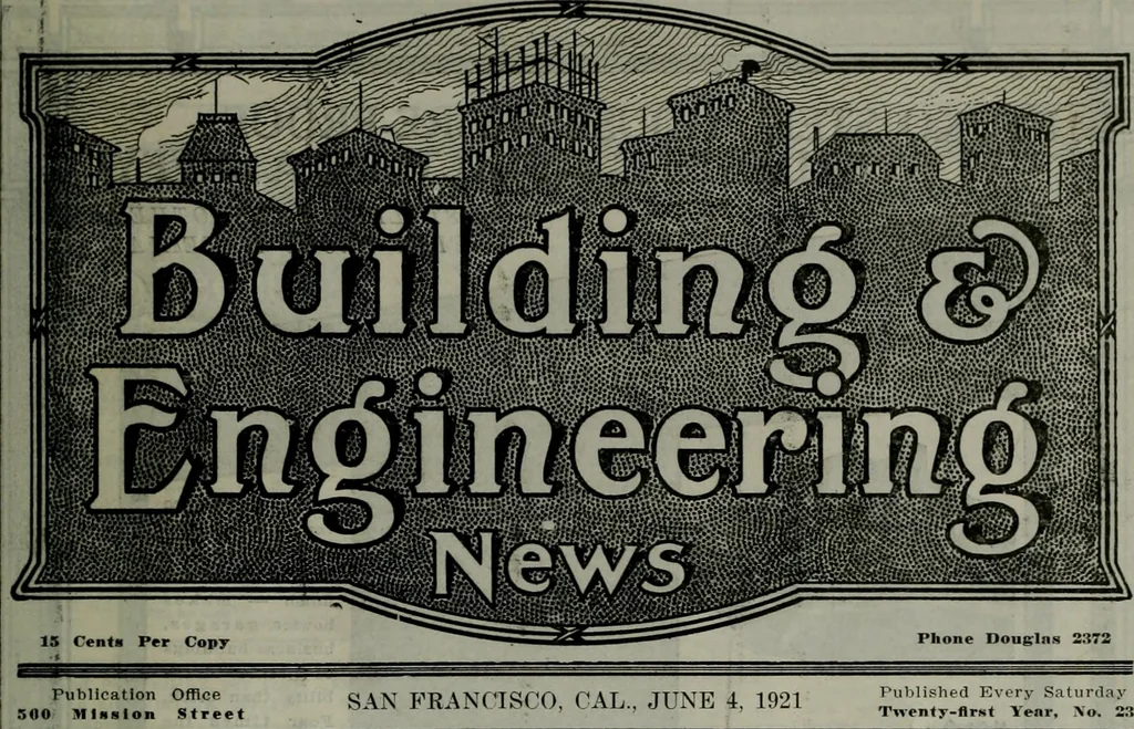 An illustration from Building & engineering news, 1914, leaf 644