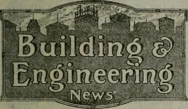 An illustration from Building & engineering news, 1914, leaf 742