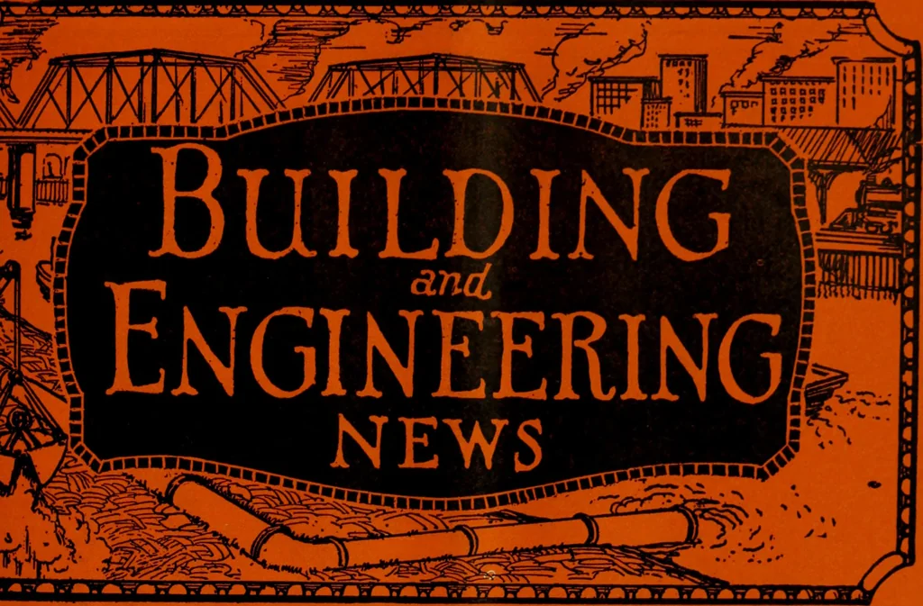 An illustration from Building & engineering news, 1914, leaf 240