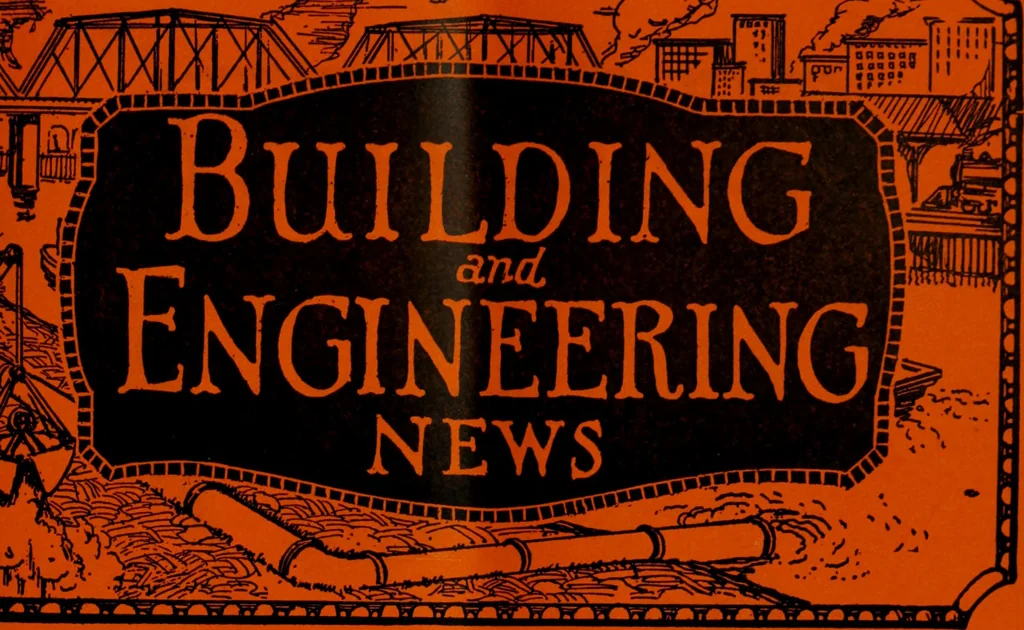 An illustration from Building & engineering news, 1914, leaf 316