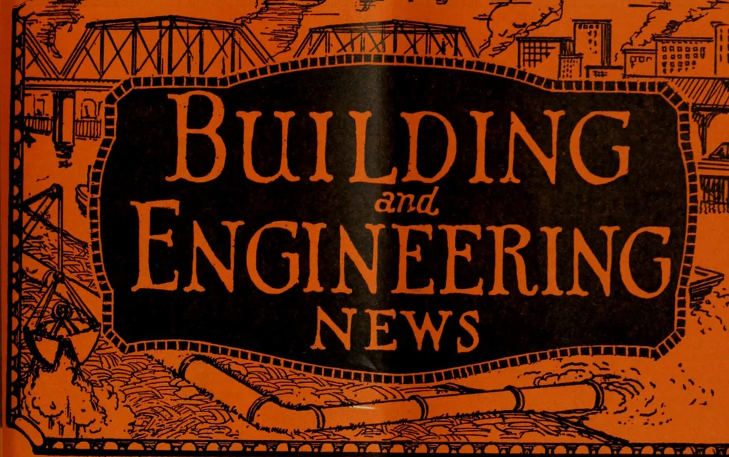 An illustration from Building & engineering news, 1914, leaf 452