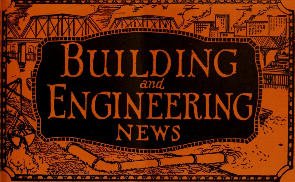 An illustration from Building & engineering news, 1914, leaf 758