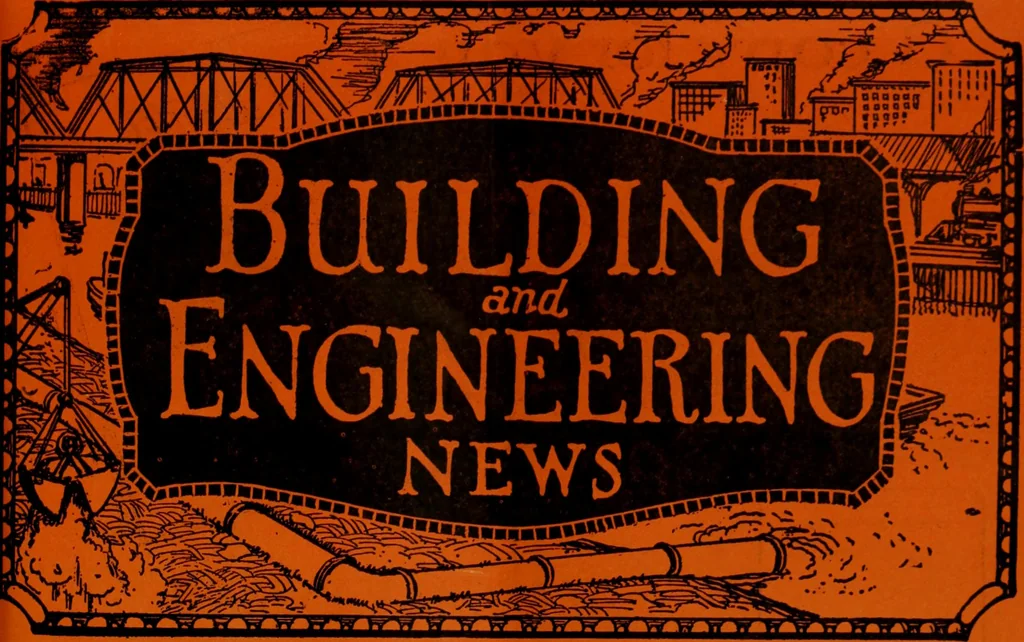 An illustration from Building & engineering news, 1914, leaf 860