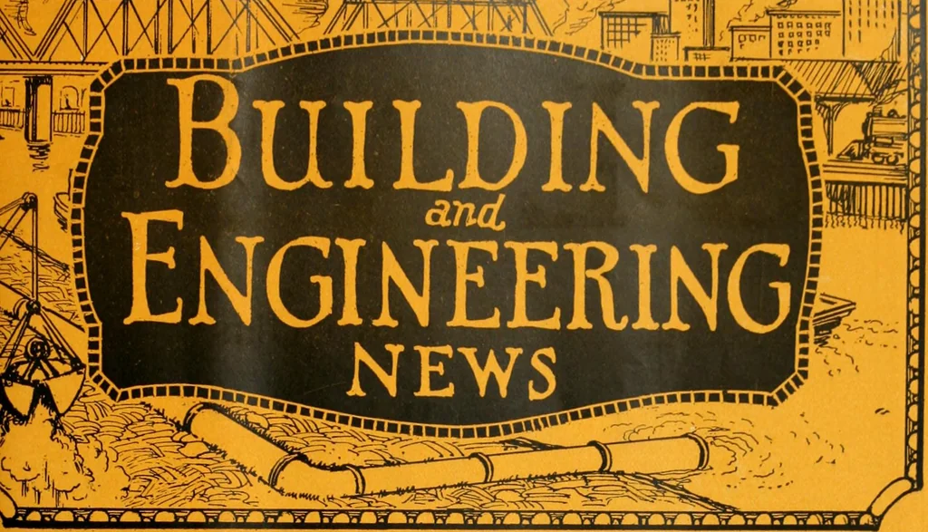 An illustration from Building & engineering news, 1914, leaf 218
