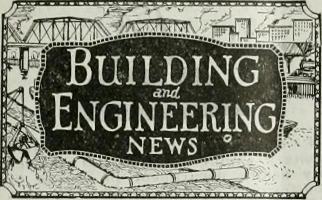 An illustration from Building & engineering news, 1914, leaf 262