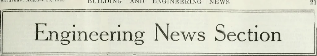 An illustration from Building & engineering news, 1914, leaf 322