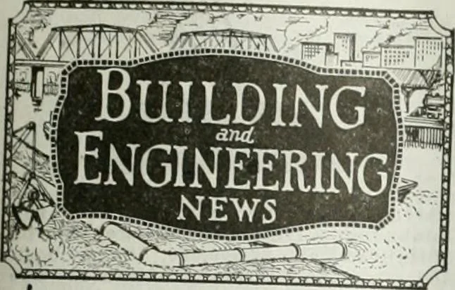 An illustration from Building & engineering news, 1914, leaf 468