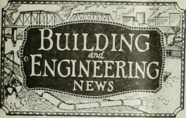 An illustration from Building & engineering news, 1914, leaf 6