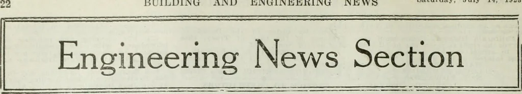 An illustration from Building & engineering news, 1914, leaf 63