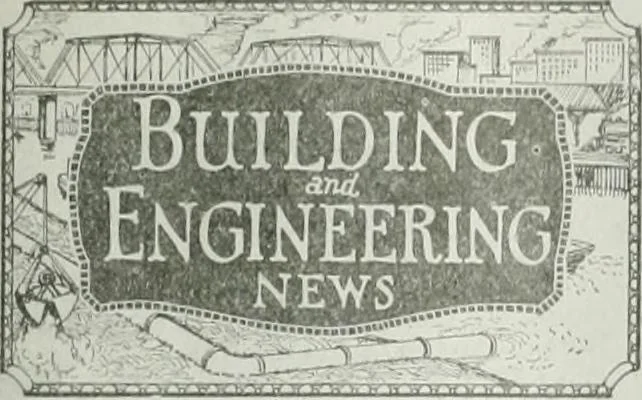 An illustration from Building & engineering news, 1914, leaf 678