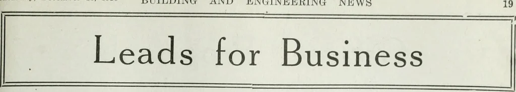 An illustration from Building & engineering news, 1914, leaf 986