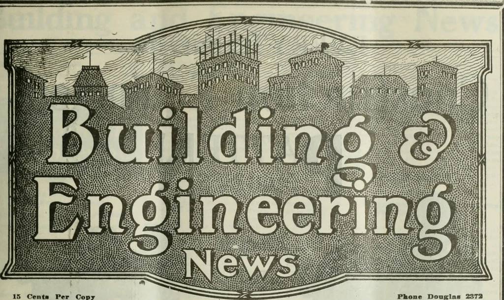 An illustration from Building & engineering news, 1914, leaf 176