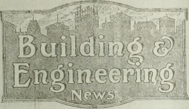An illustration from Building & engineering news, 1914, leaf 372