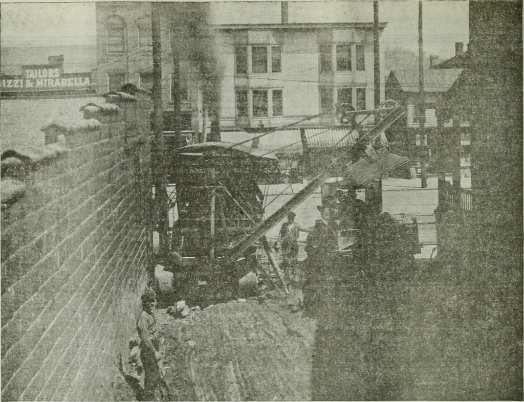 An illustration from Building & engineering news, 1914, leaf 403