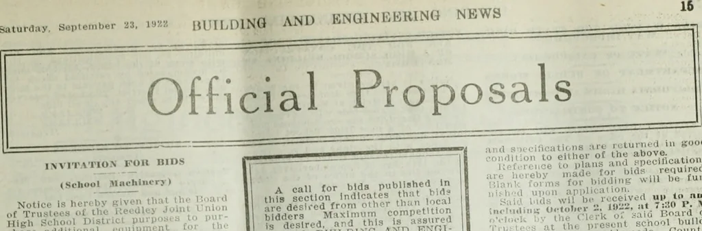 An illustration from Building & engineering news, 1914, leaf 416